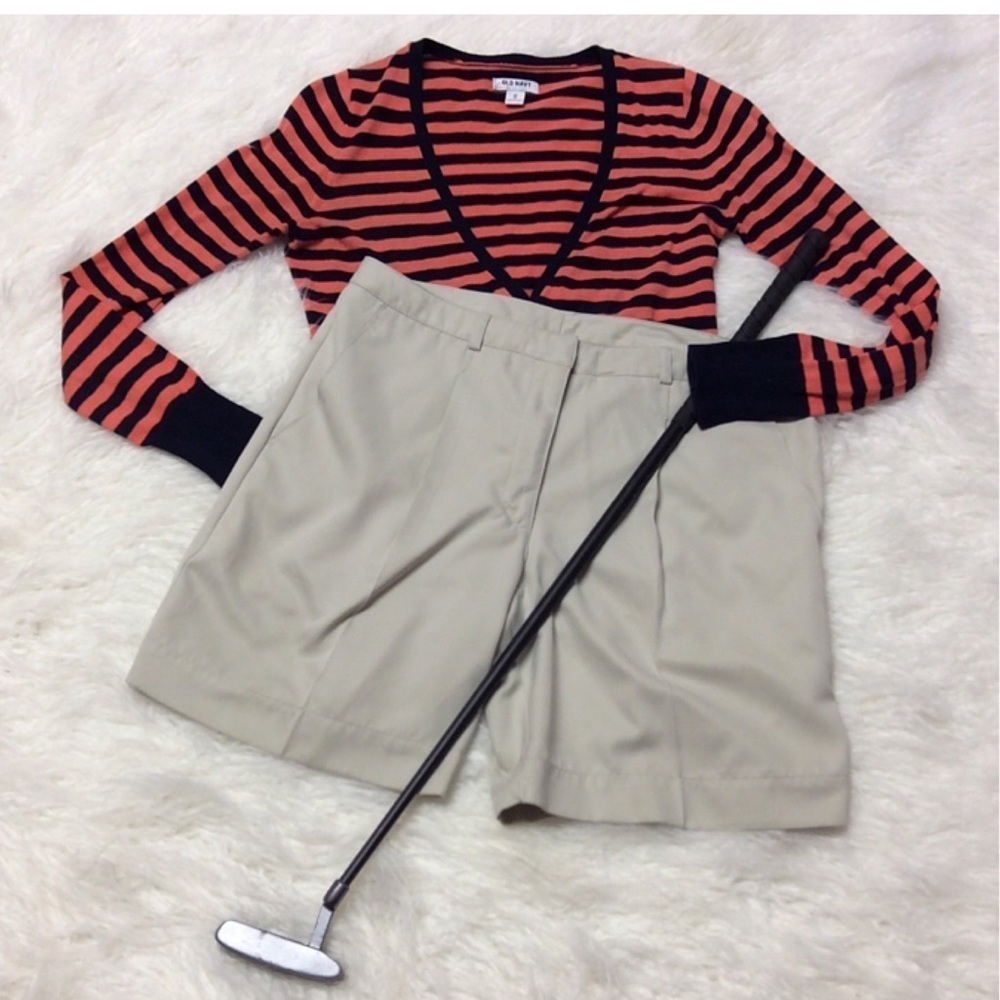 ATIVA KHAKI GOLF SHORTS